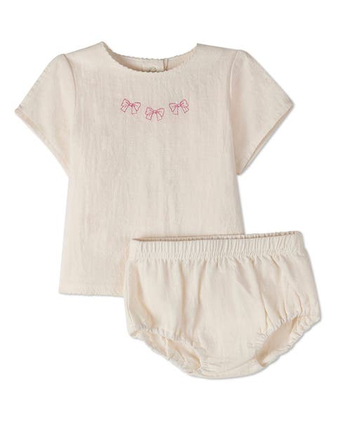 2 Piece Baby The Most Perfect Bows Bloomer Set