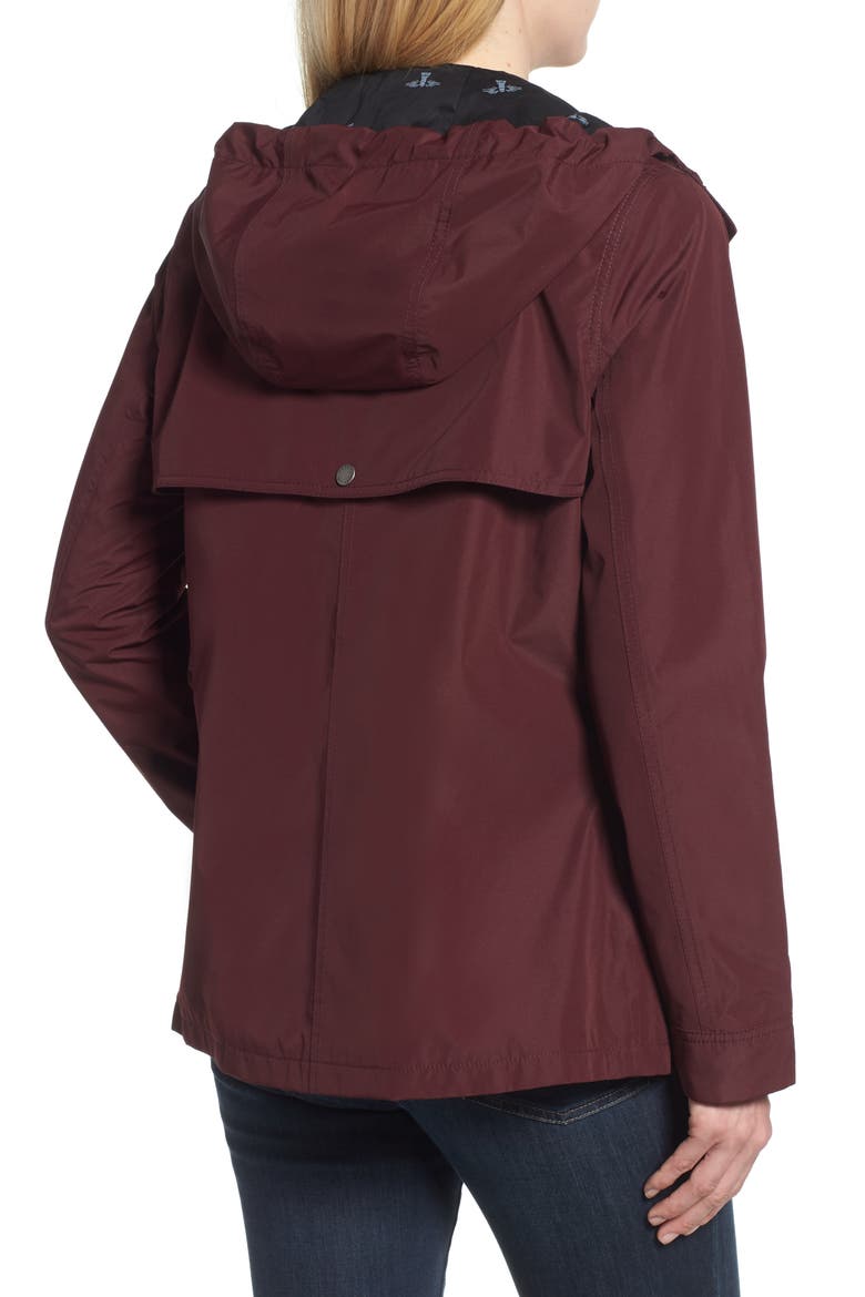Headland Waterproof Hooded Raincoat, Alternate, color, AUBERGINE