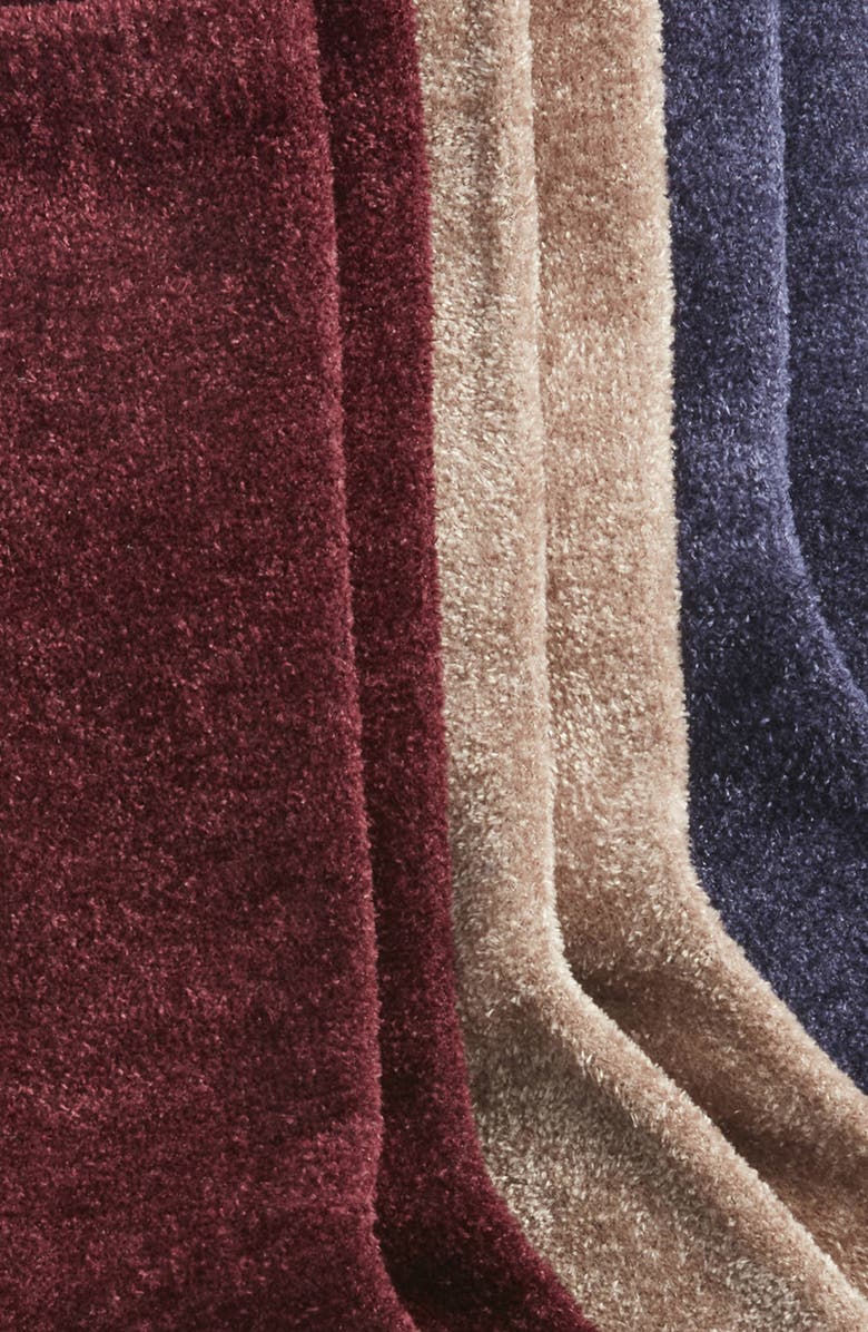 K Bell Socks 3-Pack Velvet Crew Socks, Alternate, color, Burgundy Multi