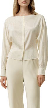 Lilysilk Women's YING Jacquard Silk Blouse