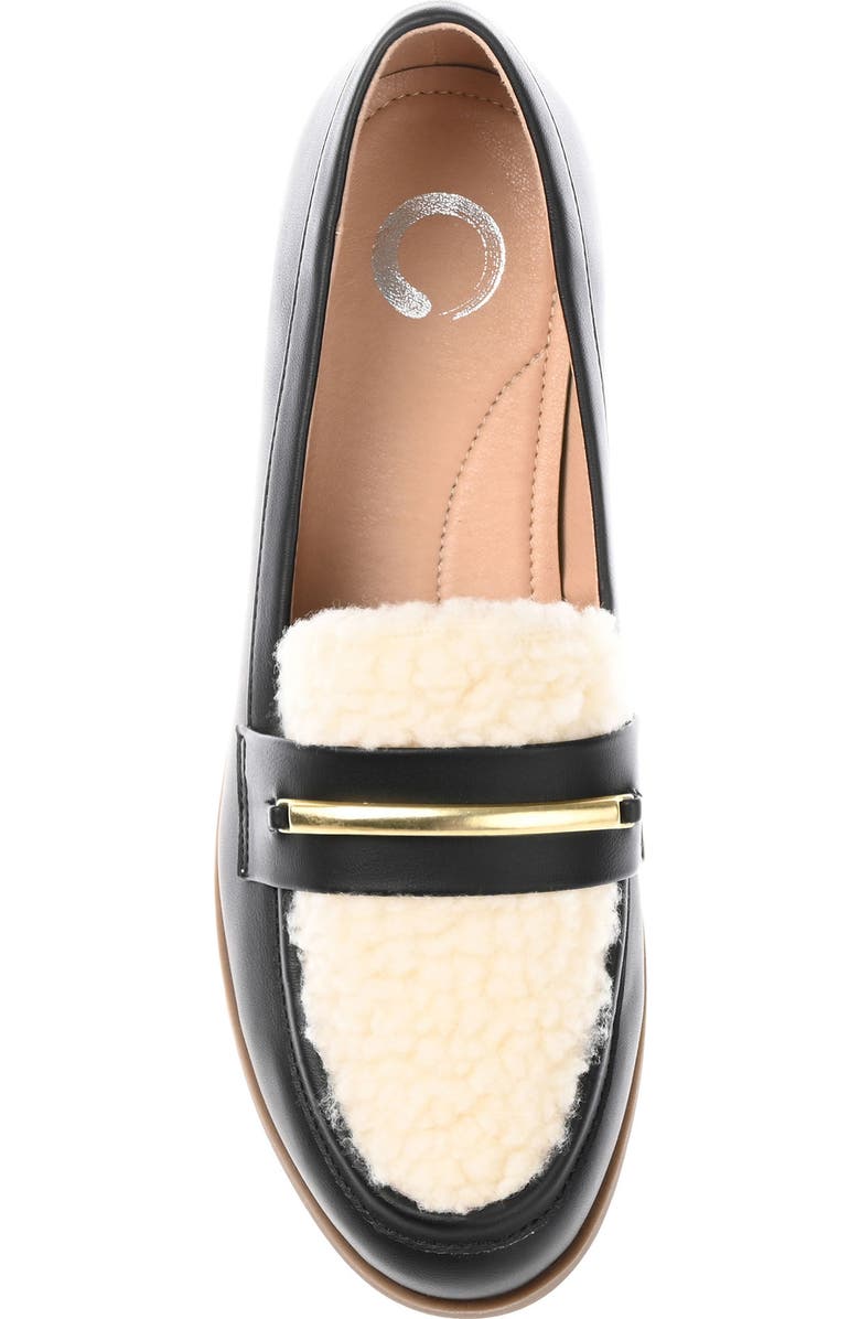 Journee Collection Tru Comfort Foam Faux Shearling Huntington Flat, Alternate, color,