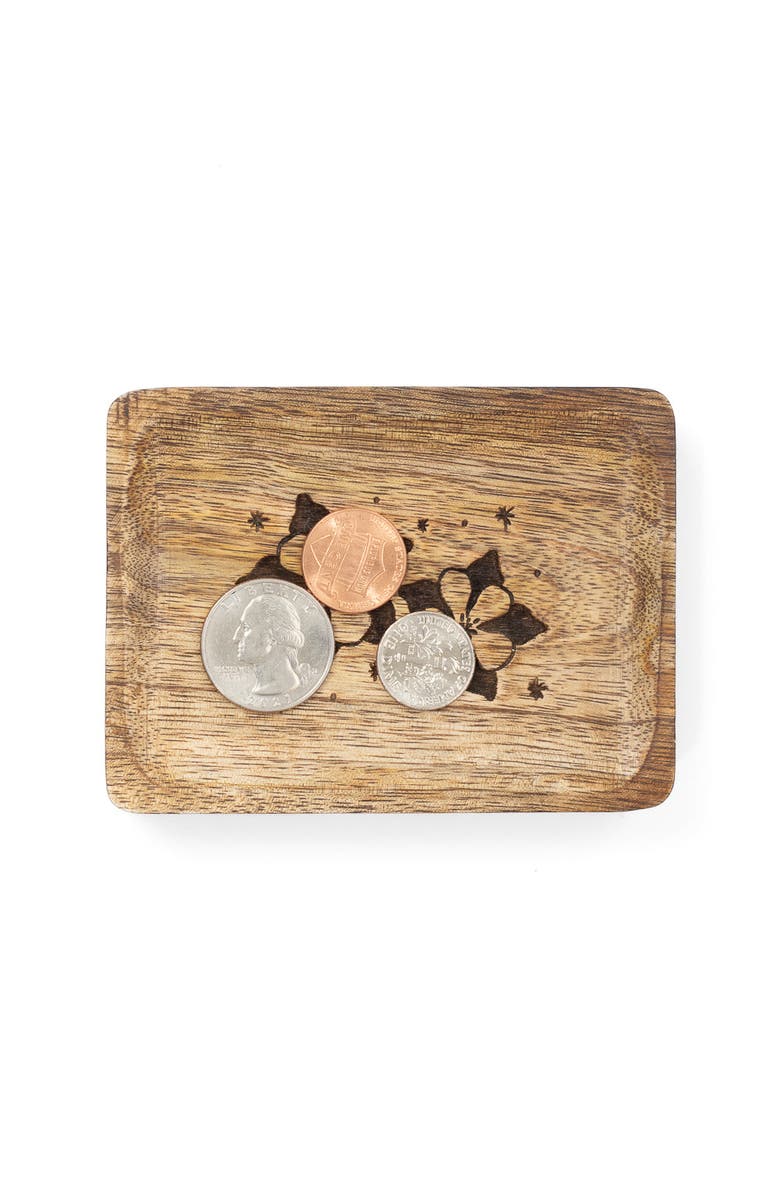 Matr Boomie Colorado State Blue Columbine Trinket Dish, Alternate, color, Natural