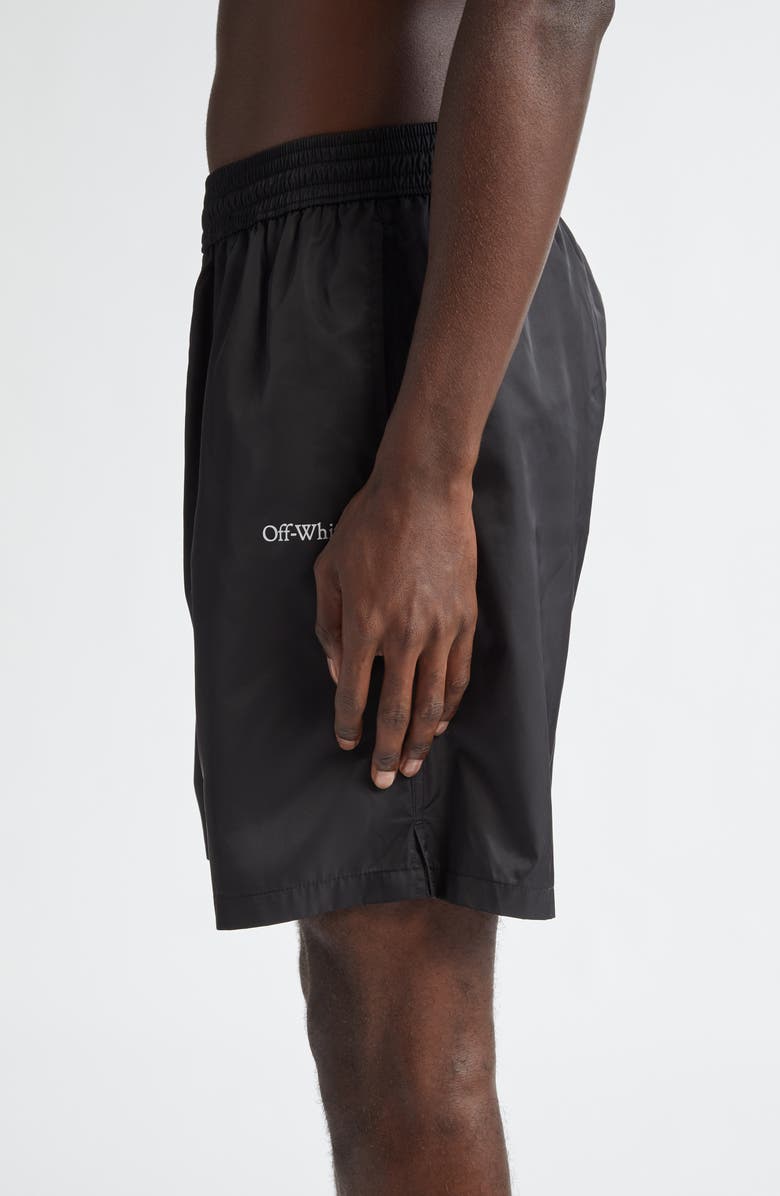 Off-White Arrow Surfer Swim Shorts, Alternate, color, 