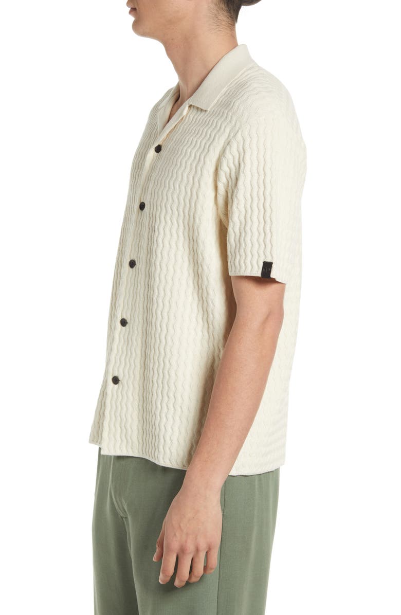 rag & bone Men's Avery Engineered Knit Organic Cotton Button-Up Shirt, Alternate, color, 