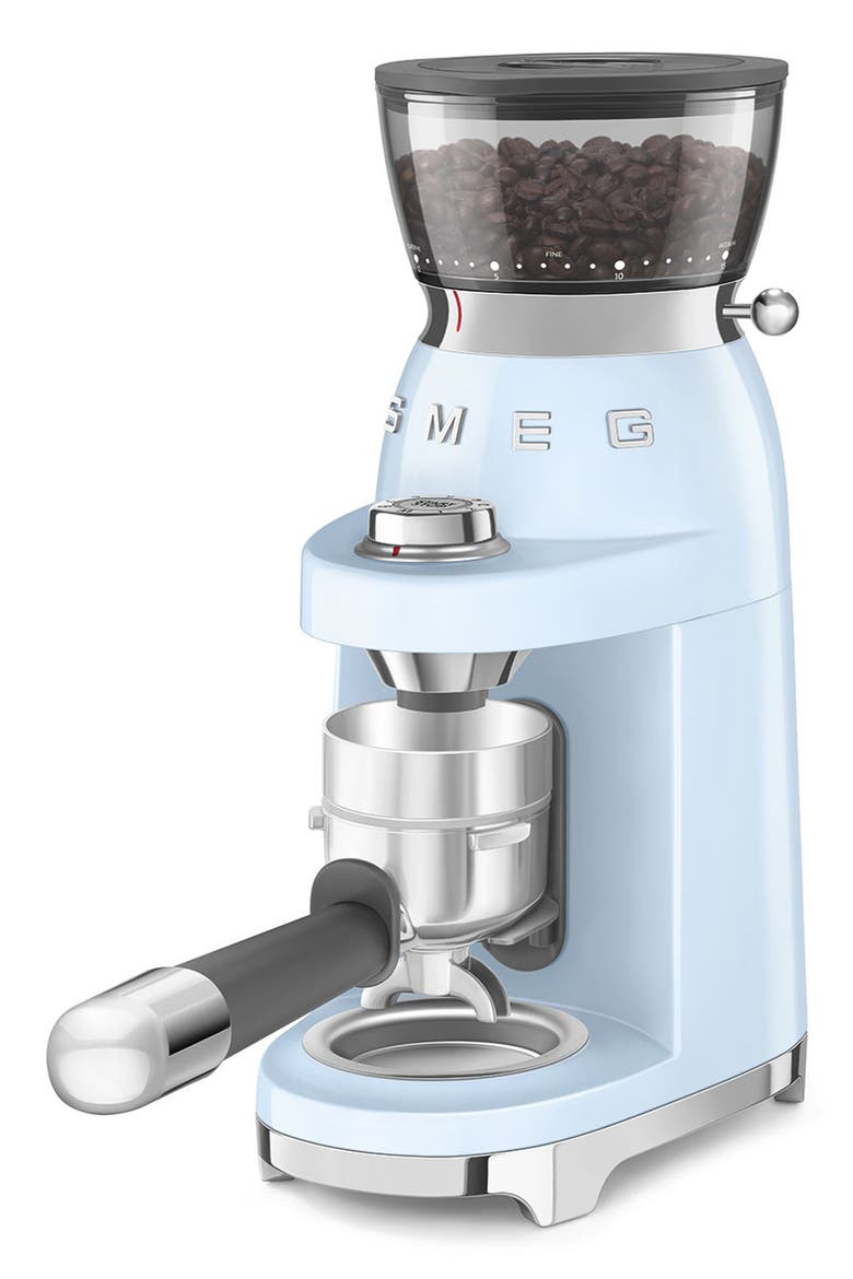 '50s Retro Style Coffee & Espresso Grinder, Alternate, color, PASTEL BLUE