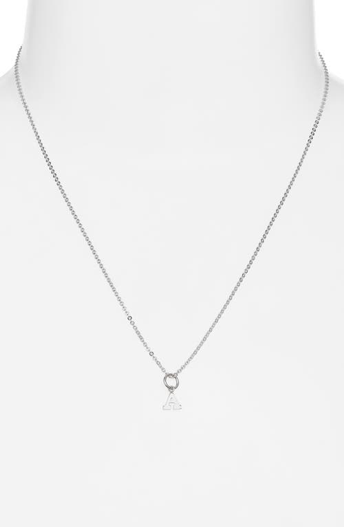Nashelle Initial Pendant Necklace In Sterling Silver - A