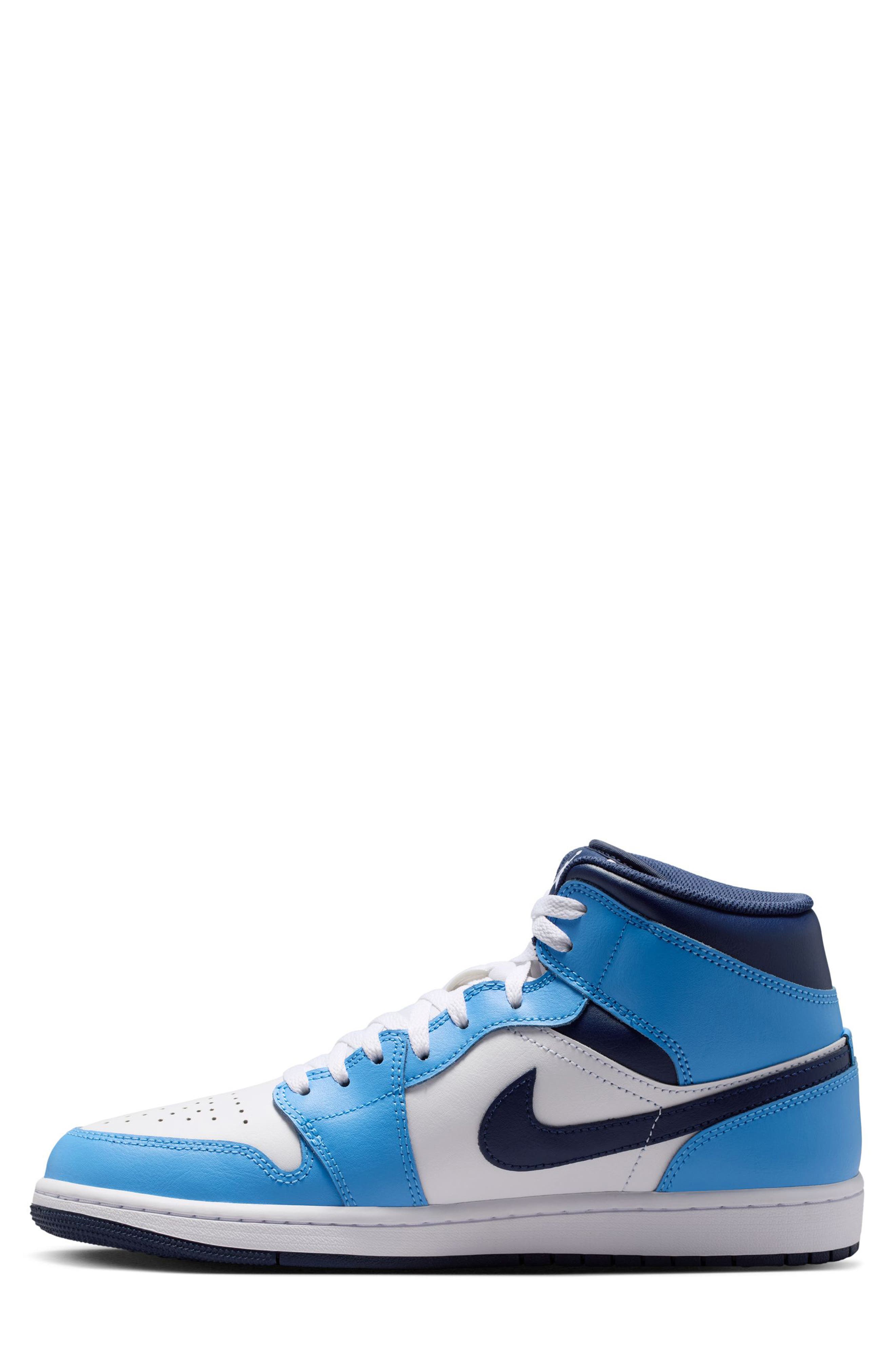 Jordan Air Jordan 1 Mid Basketball Sneaker, Alternate, color, Midnight Navy/ White