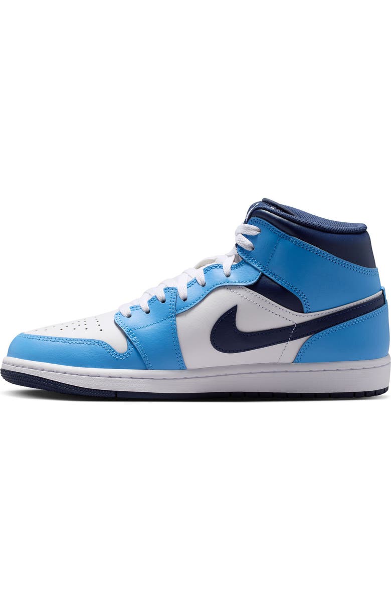 Jordan Air Jordan 1 Mid Basketball Sneaker, Alternate, color, Midnight Navy/ White