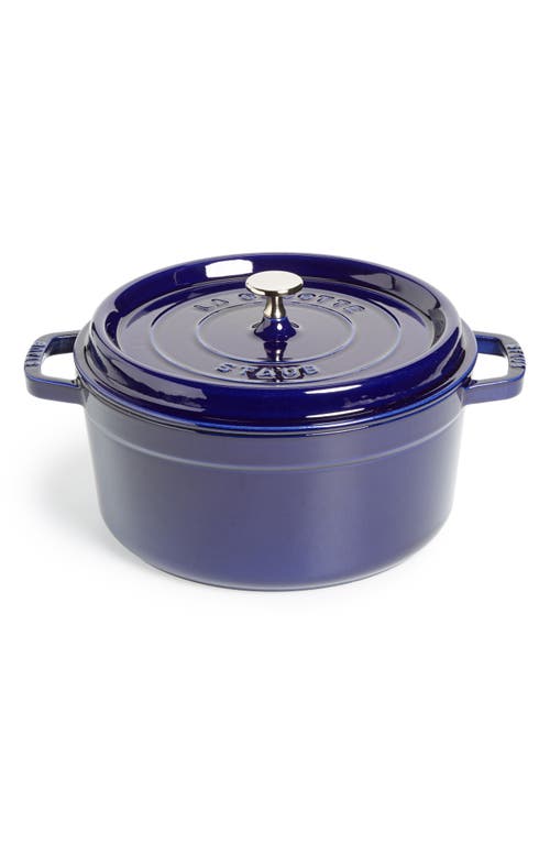 Staub 5.5-quart Enameled Cast Iron Dutch Oven In Blue
