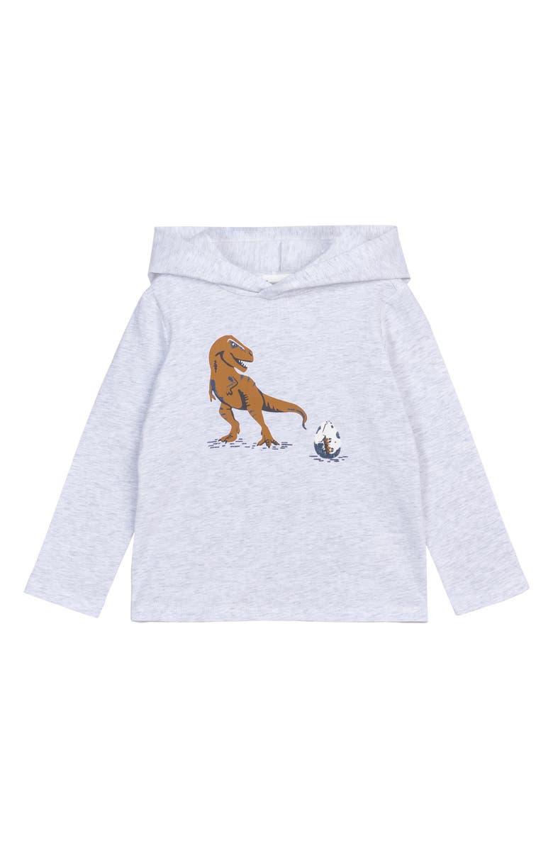 MILES THE LABEL Kids' Miles Rex Stretch Organic Cotton Graphic Hoodie, Main, color, 