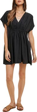 WISHLIST Ruched Cover-Up Dress