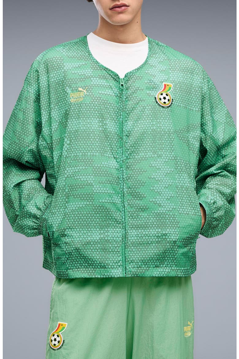 x GFA x Salehe Bembury Jacket, Main, color, JADE FROST