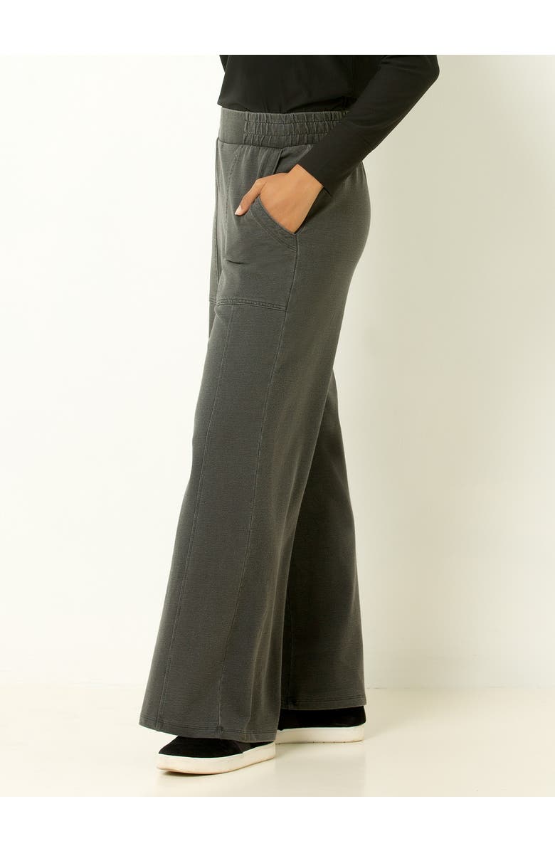 Single Stitch Oversized Wide Leg Pant, Alternate, color, Faded Black