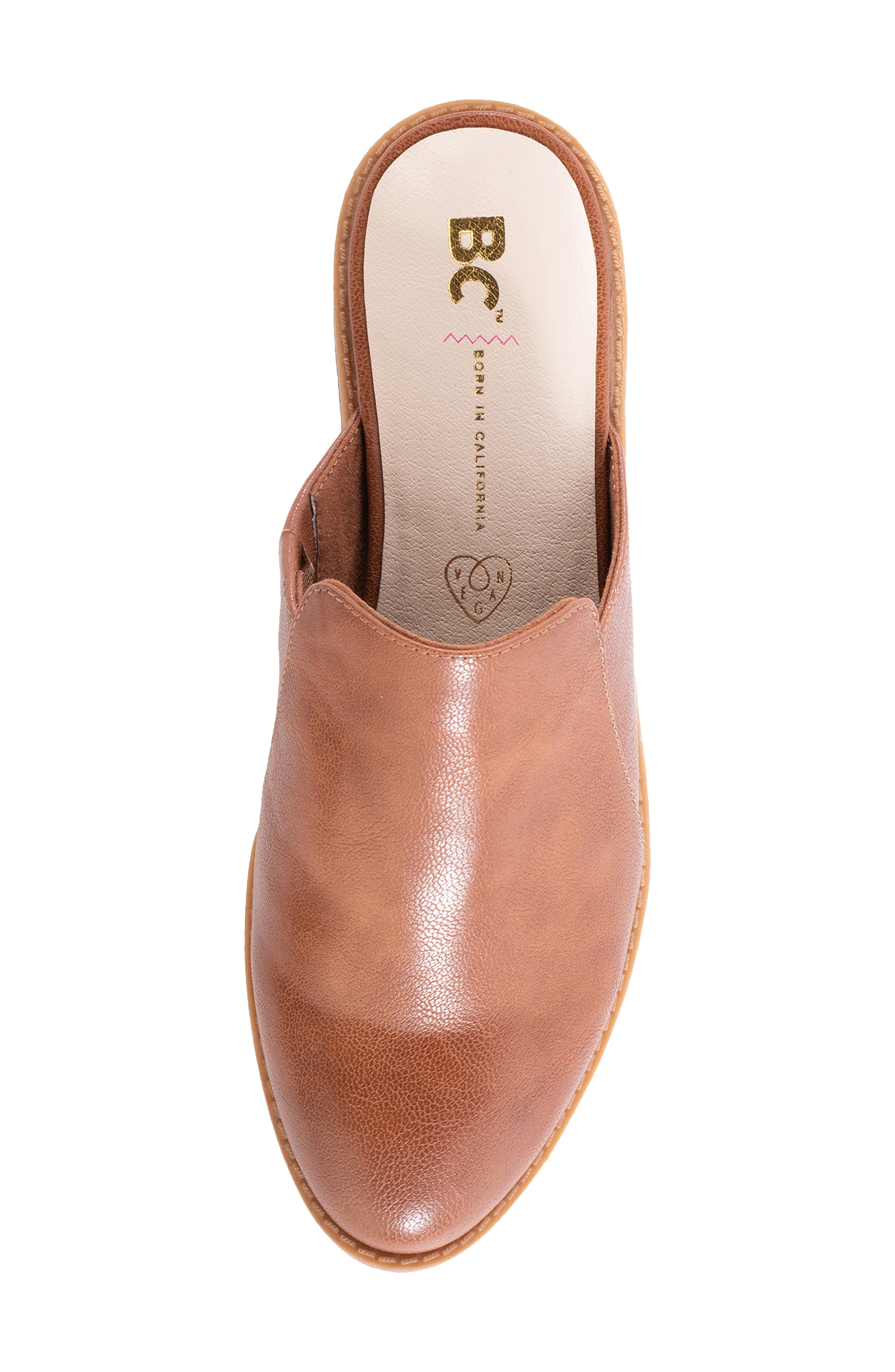 Look at Me Vegan Mule, Alternate, color, COGNAC FAUX LEATHER