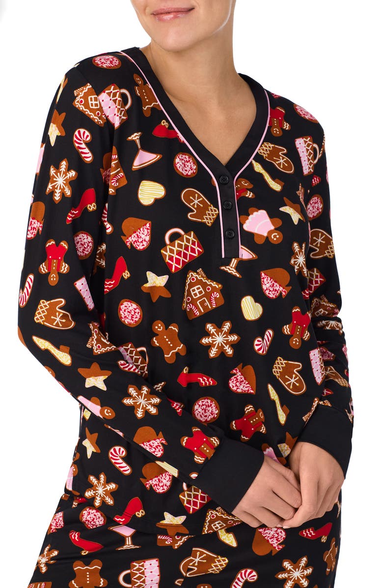 Kate Spade New York print pajamas, Alternate, color, 