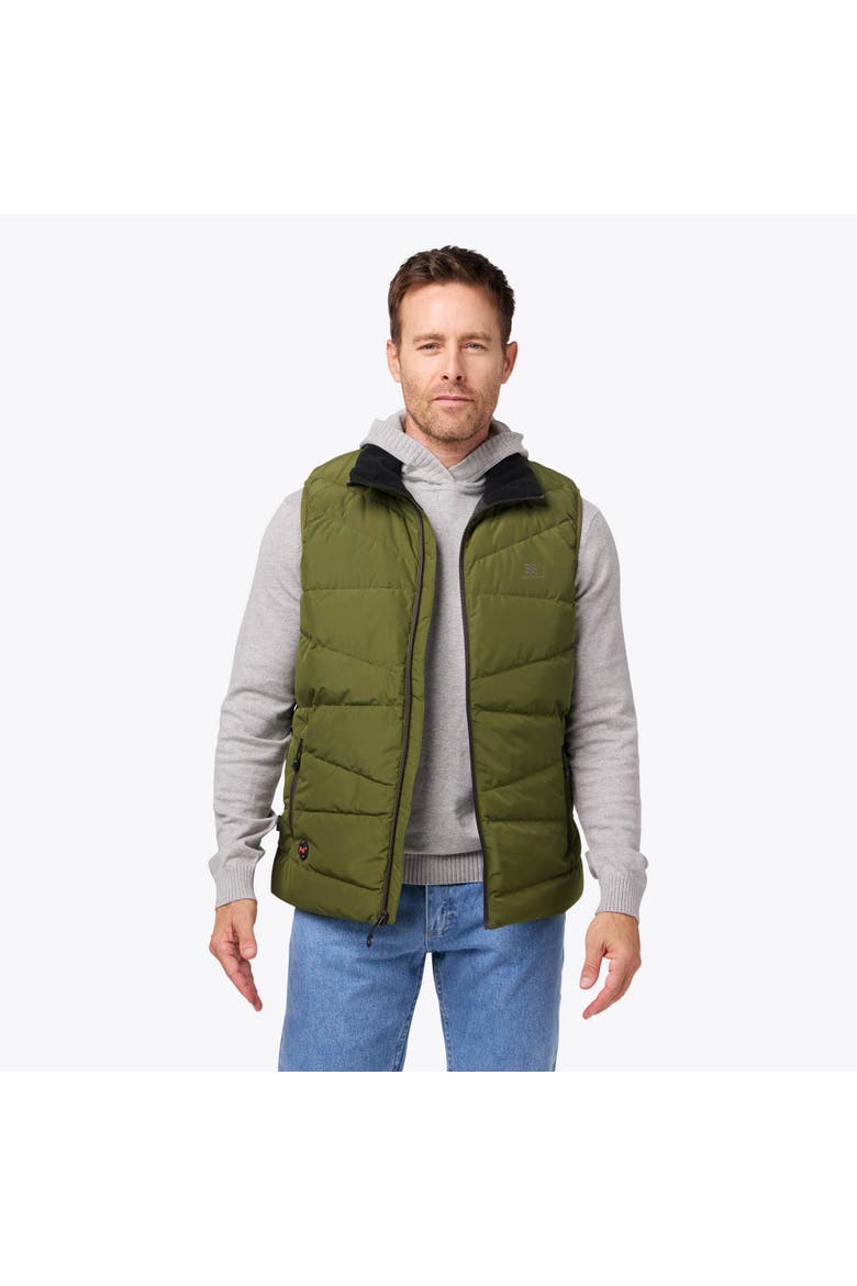Men's Mobile Warming Crest Heated Vest, Main, color, Olive Green