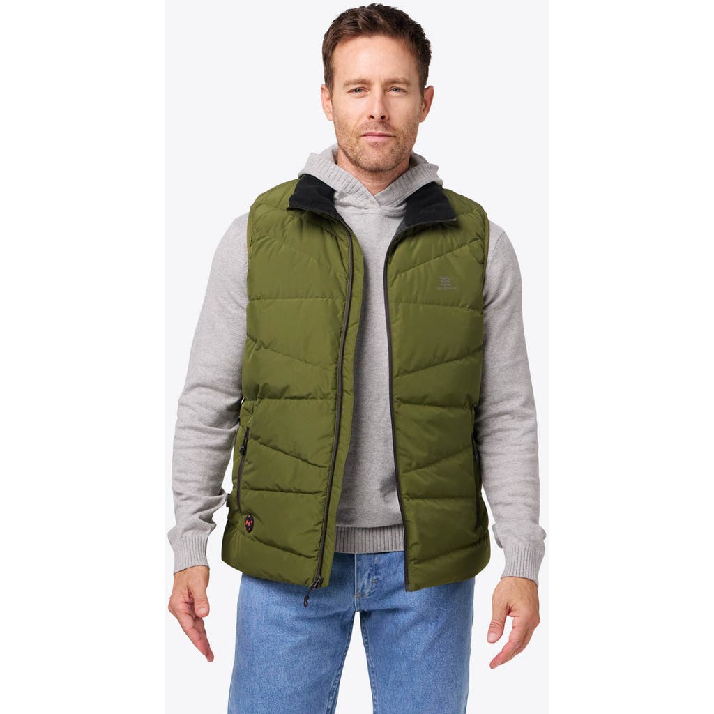 Mobile Warming Crest Heated Vest In Green