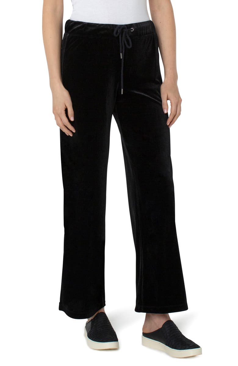 Liverpool Los Angeles Wide Leg Velvet Pants, Alternate, color, 