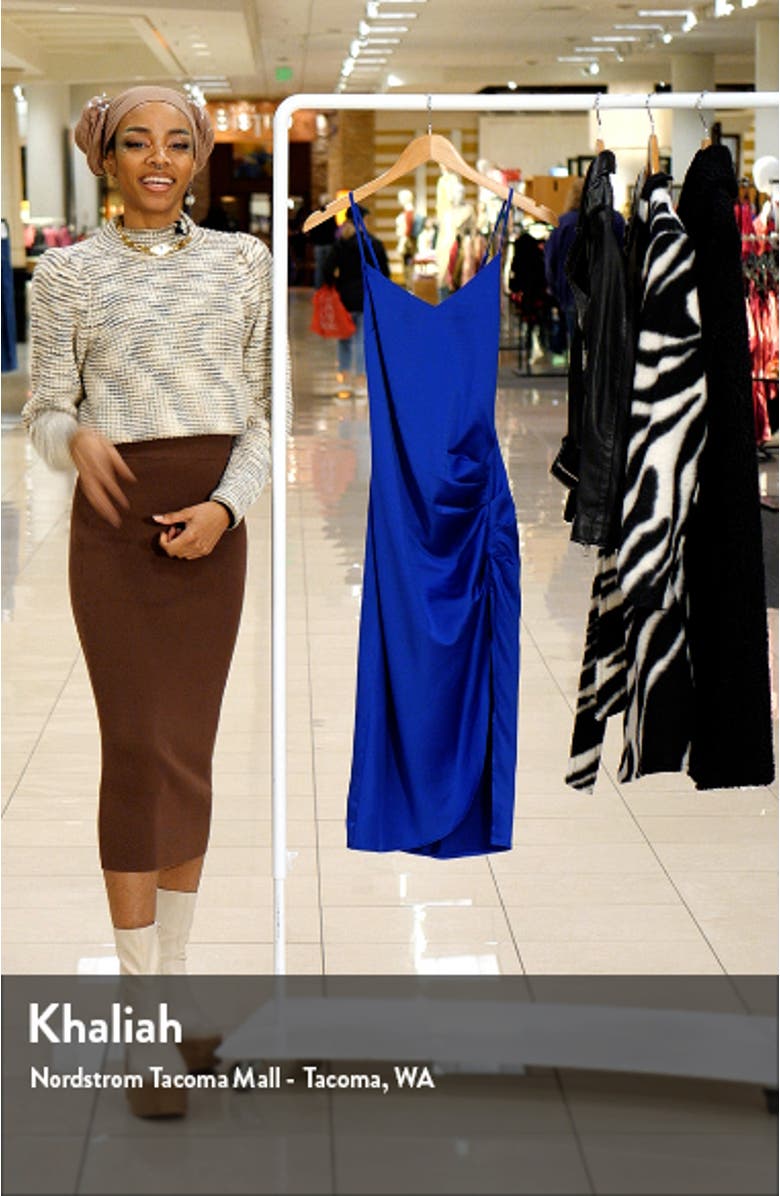 Strappy Shirred Sleeveless Midi Dress, sales video thumbnail