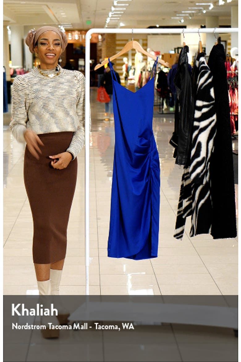 Strappy Shirred Sleeveless Midi Dress video