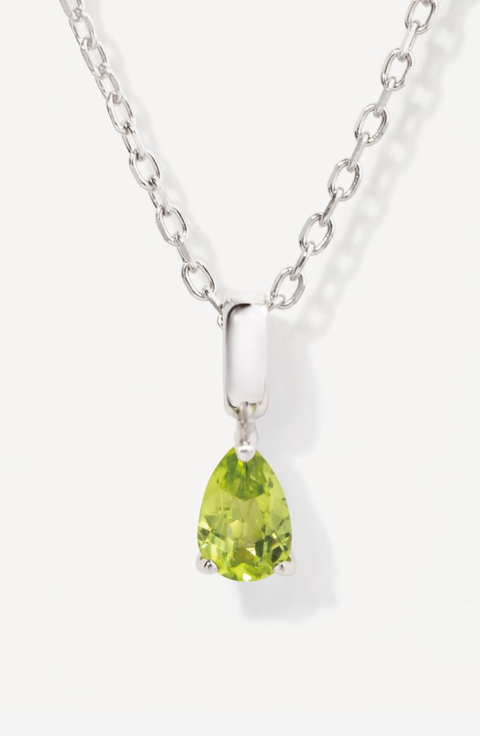 Birthstone Teardrop Necklace
