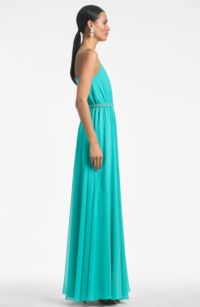 Sachin & Babi Lavina Beaded Gown with Cape, Alternate, color,