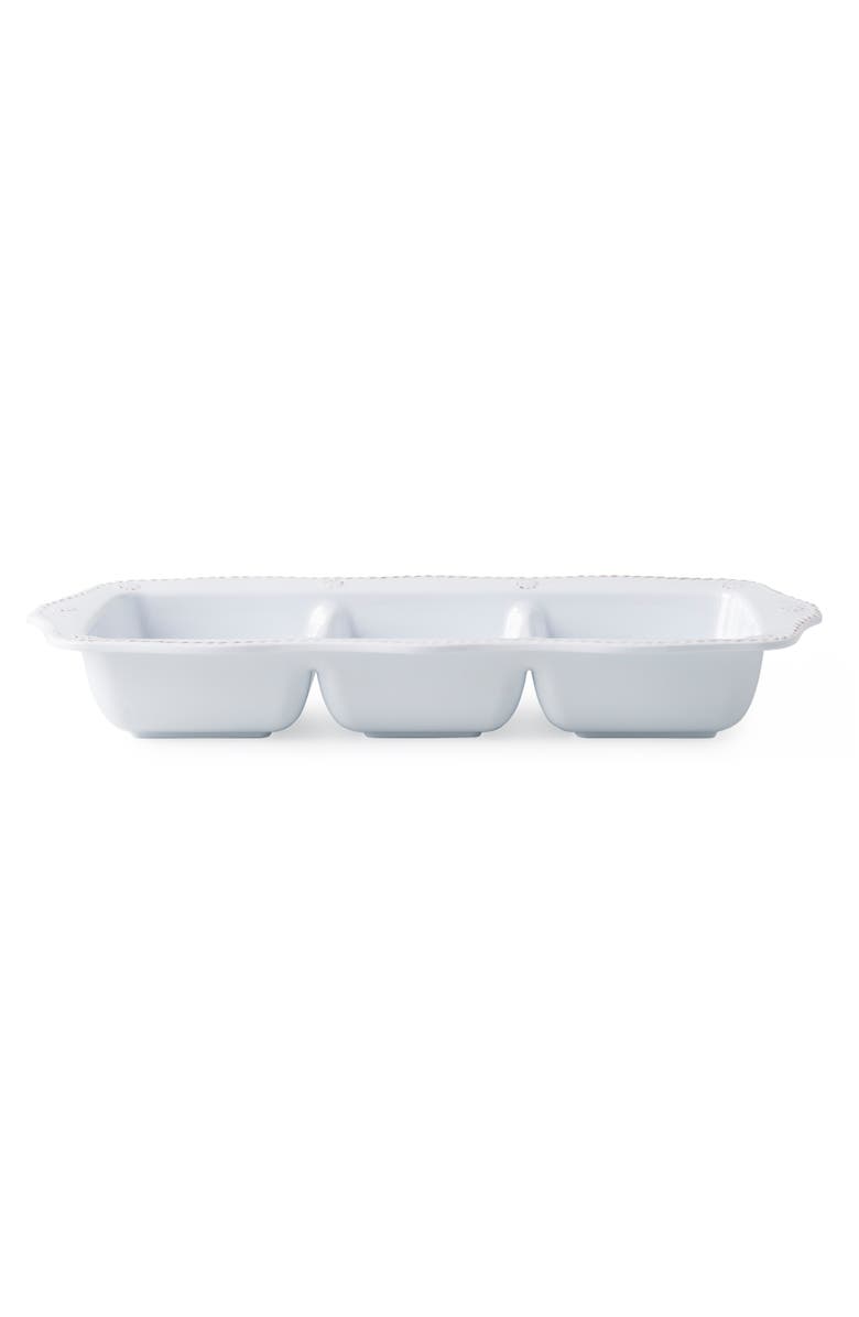 Juliska Berry & Thread Three-Section Serving Tray, Alternate, color, Melamine Whitewash