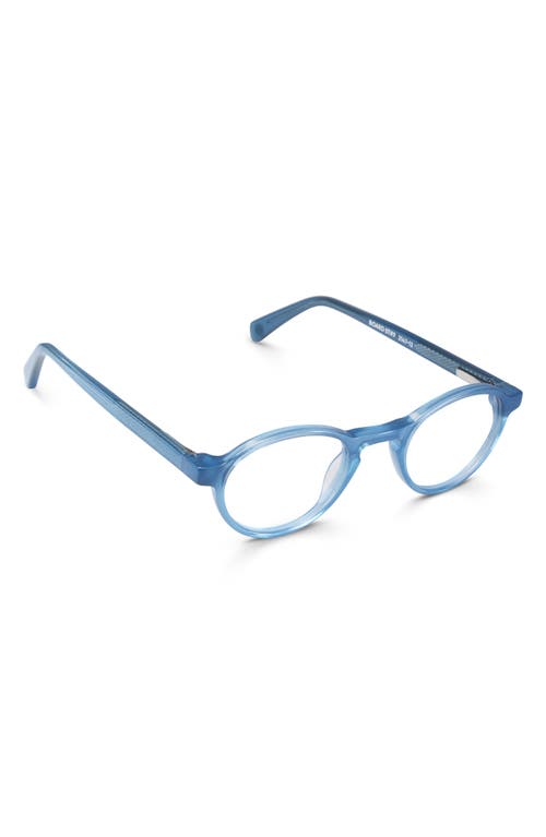 Eyebobs Board Stiff 43mm Round Reading Glasses In Milky Blue