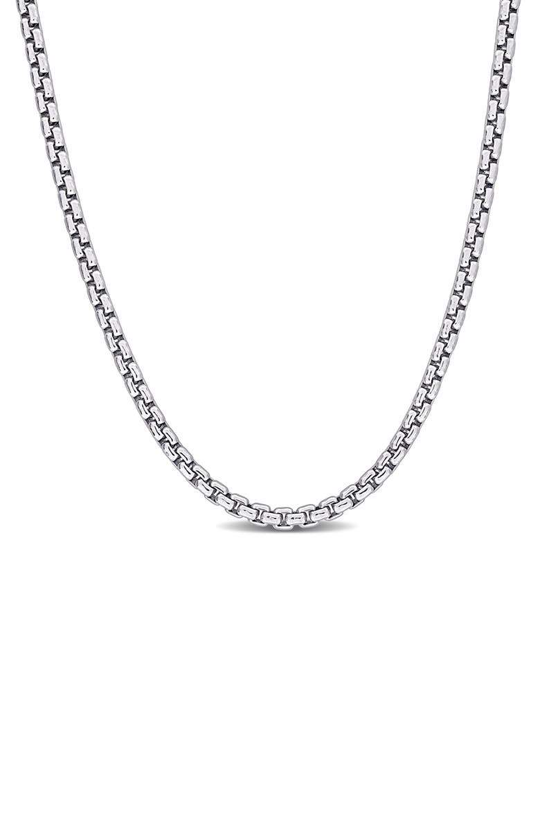 DELMAR Box Link Chain Necklace, 2.5mm, Main, color,
