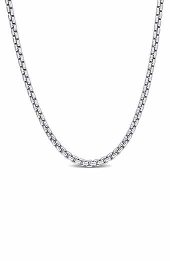 Box Link Chain Necklace, 2.5mm