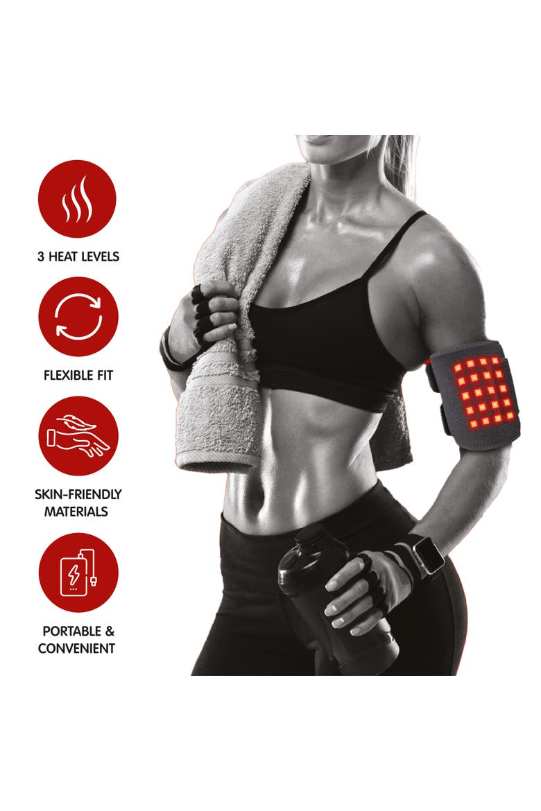Red Light Therapy Arm & Elbow Wrap, Alternate, color, Black