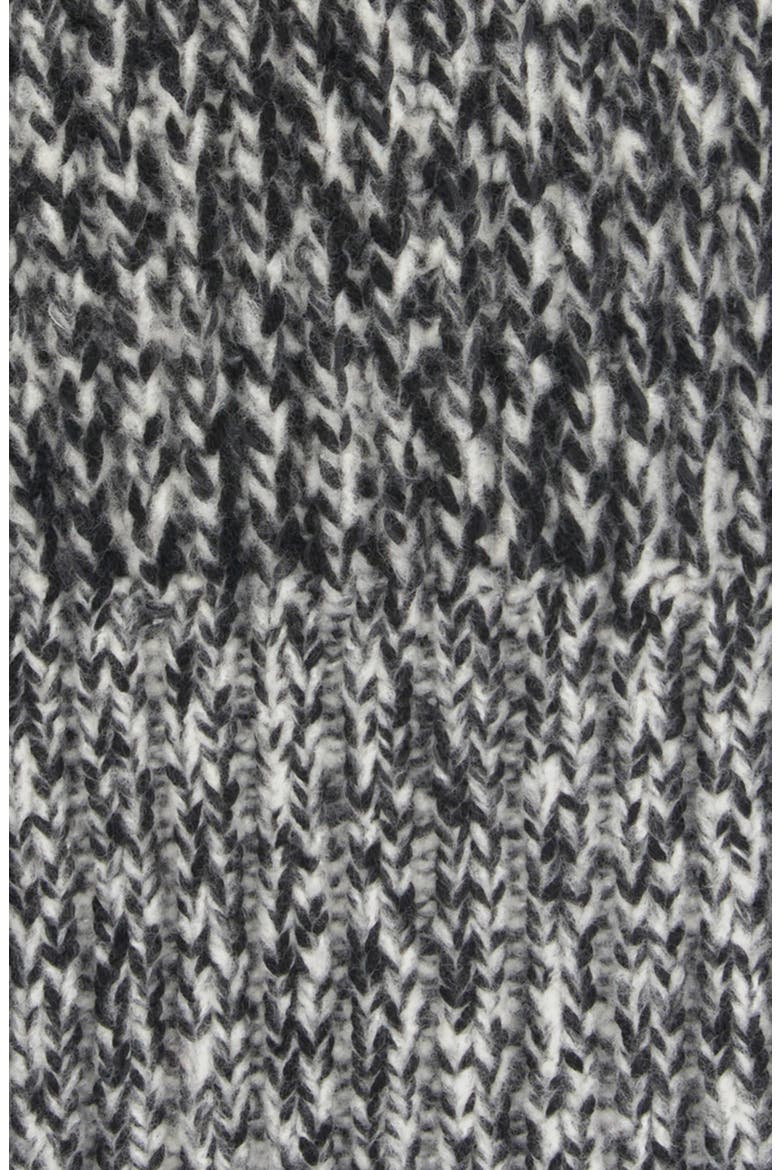 Creativo Logo Patch Wool Blend Scarf, Alternate, color, GREY