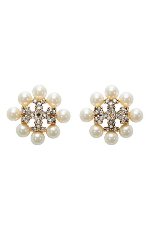 Kira Imitation Pearl Stud Earrings