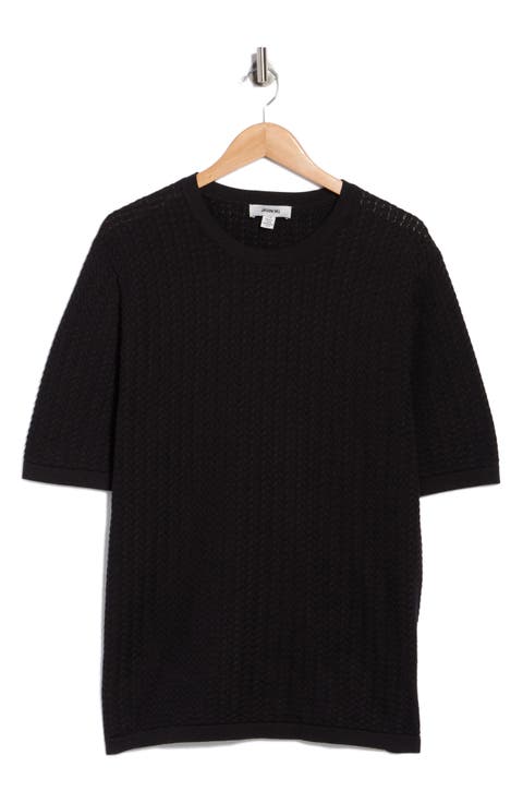 Textured Crewneck T-Shirt