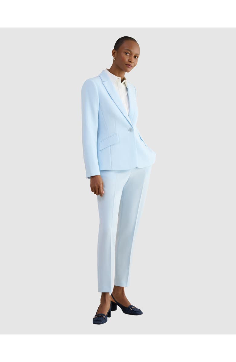 HOBBS LONDON Keighley Single-Button Tailored Blazer, Main, color, Pale Blue