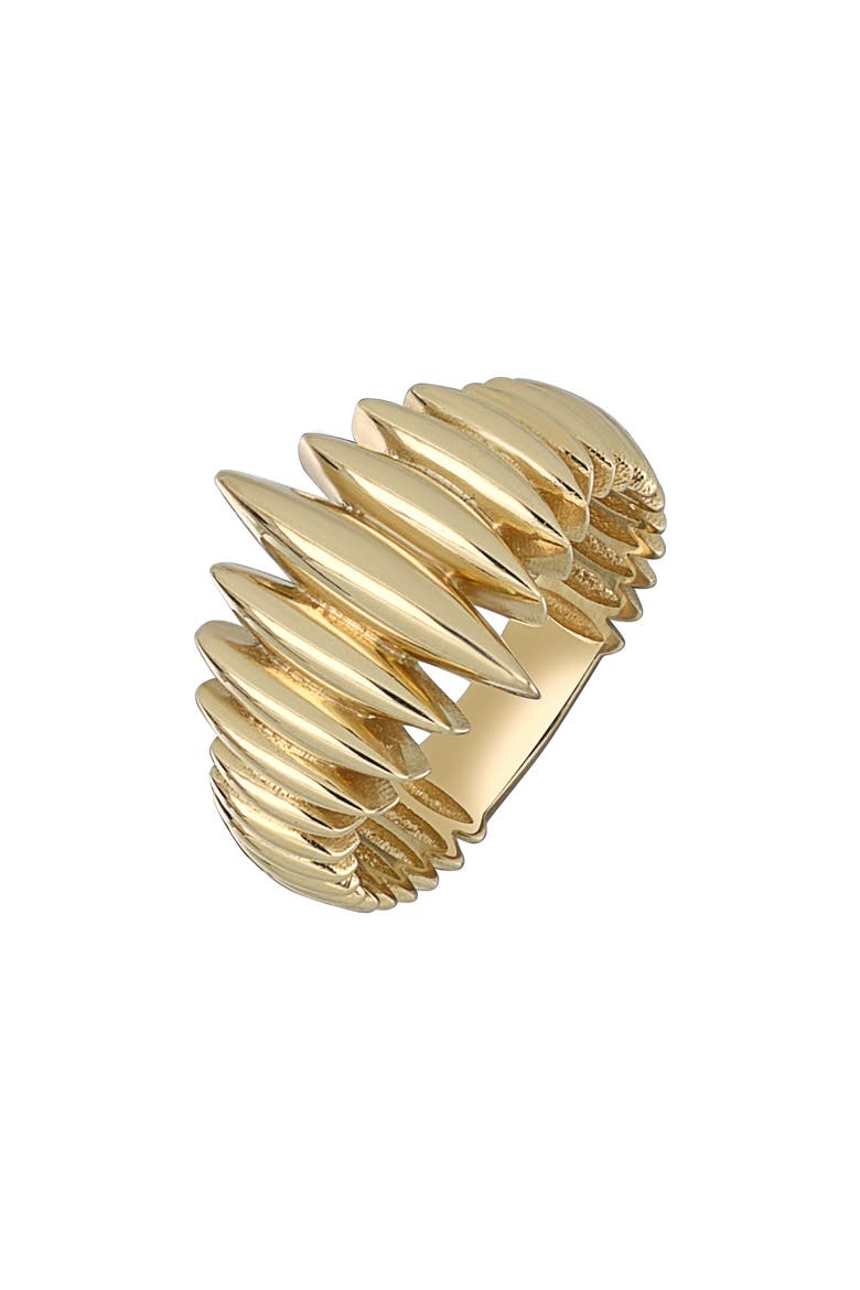 14K Gold Fluted Trend Ring, Main, color, 14K YELLOW GOLD