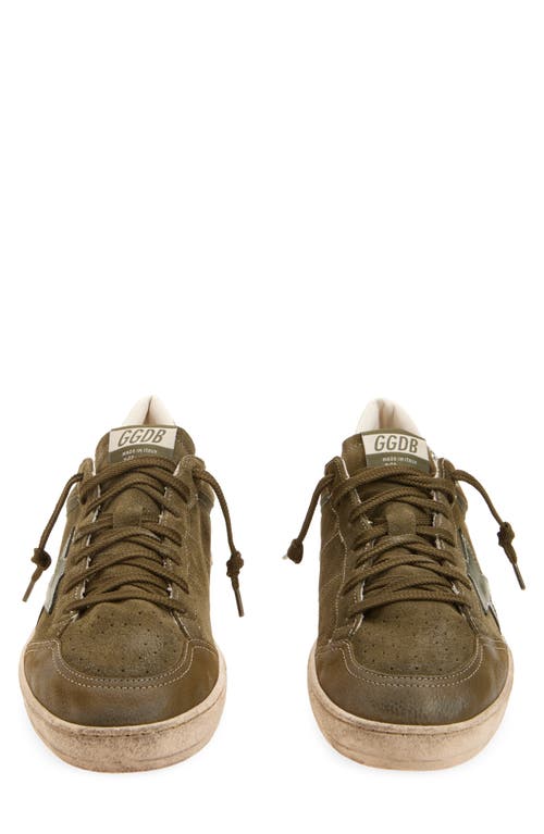 Golden Goose Ball Star Low Top Sneaker In Green