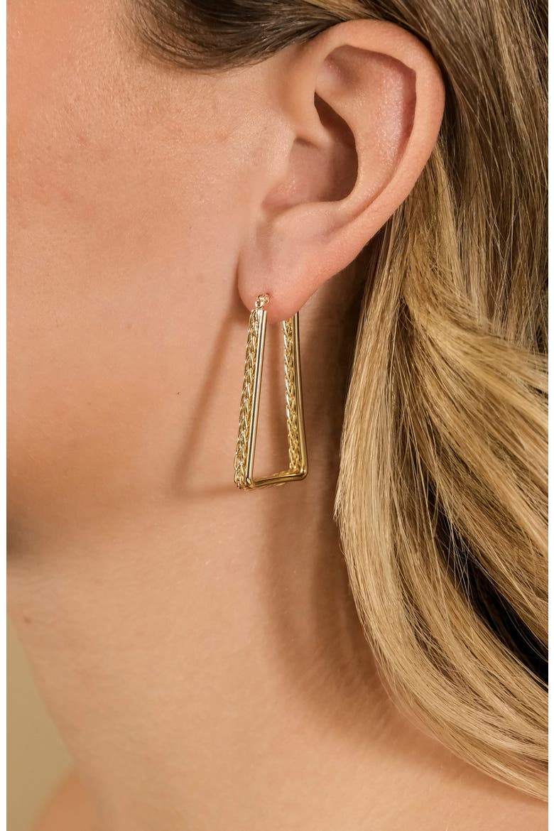 Marilyn Braided Hoop Earrings, Alternate, color, GOLD