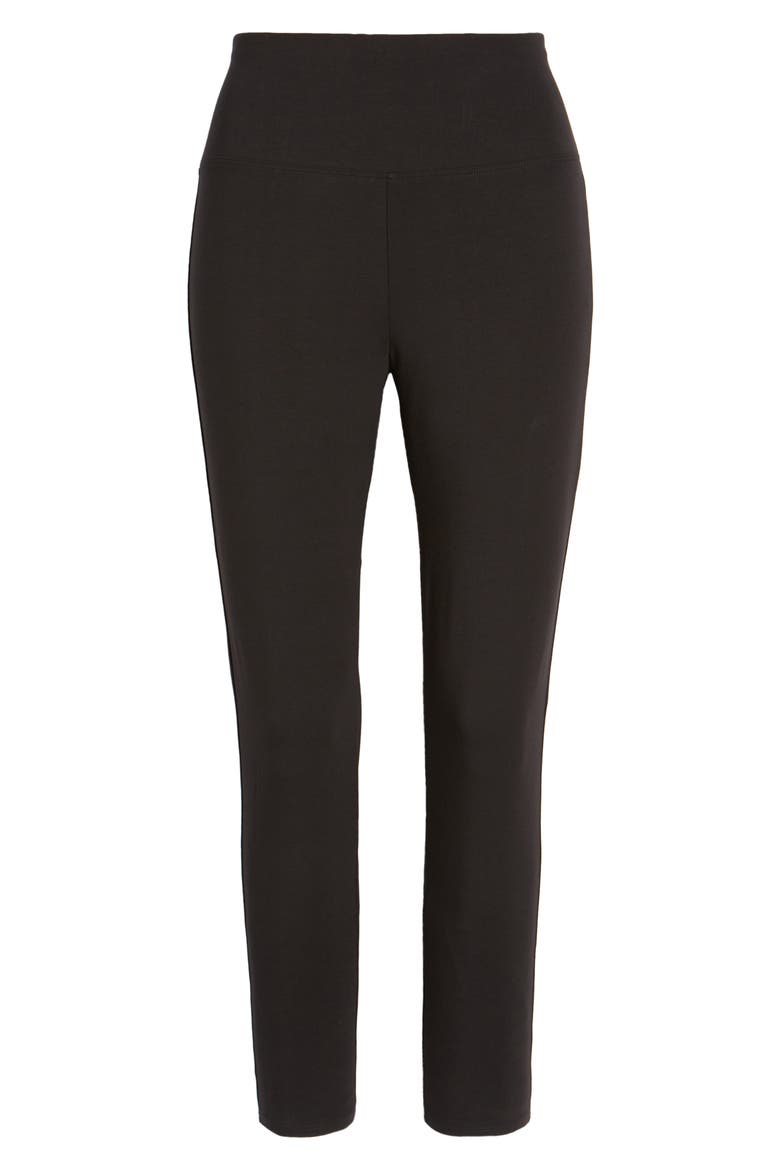 High Waist Crop Leggings, Alternate, color, BLACK