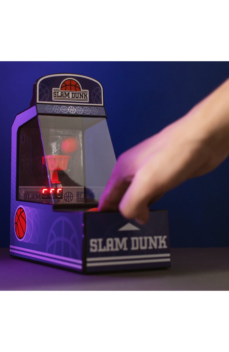 thumbsUp! Retro Mini Arcade Basketball, Alternate, color, Black