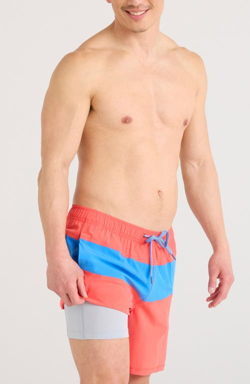Saxx Oh Buoy Colorblock 2n1 Volley Swim Trunks