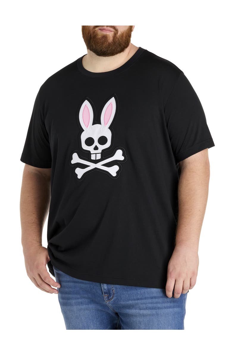 Psycho Bunny Big 
Tall Archive Graphic Tee, Main, color, Black