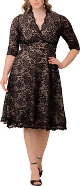 Kiyonna Mademoiselle Lace A-Line Dress