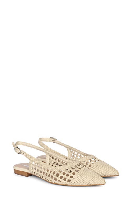 Saint G Chayya Woven Slingback Flat In Ivory