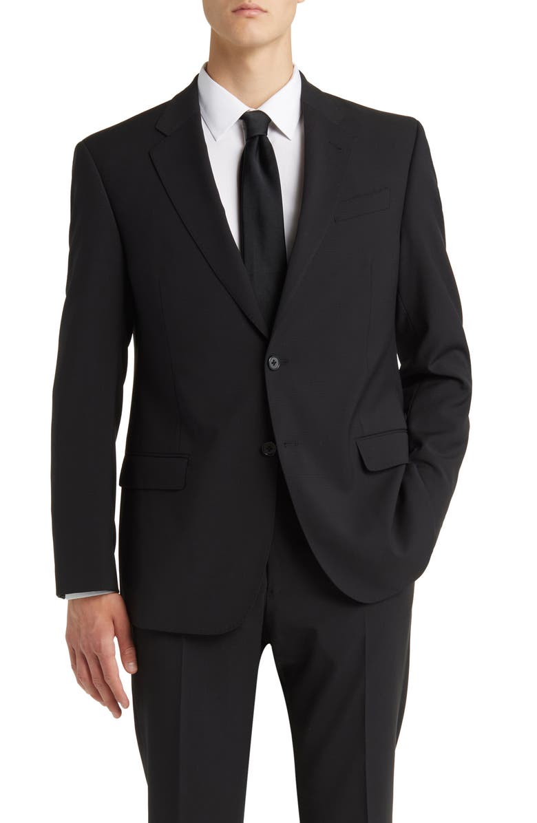 Emporio Armani Tonal Plaid Virgin Wool Suit, Alternate, color, 