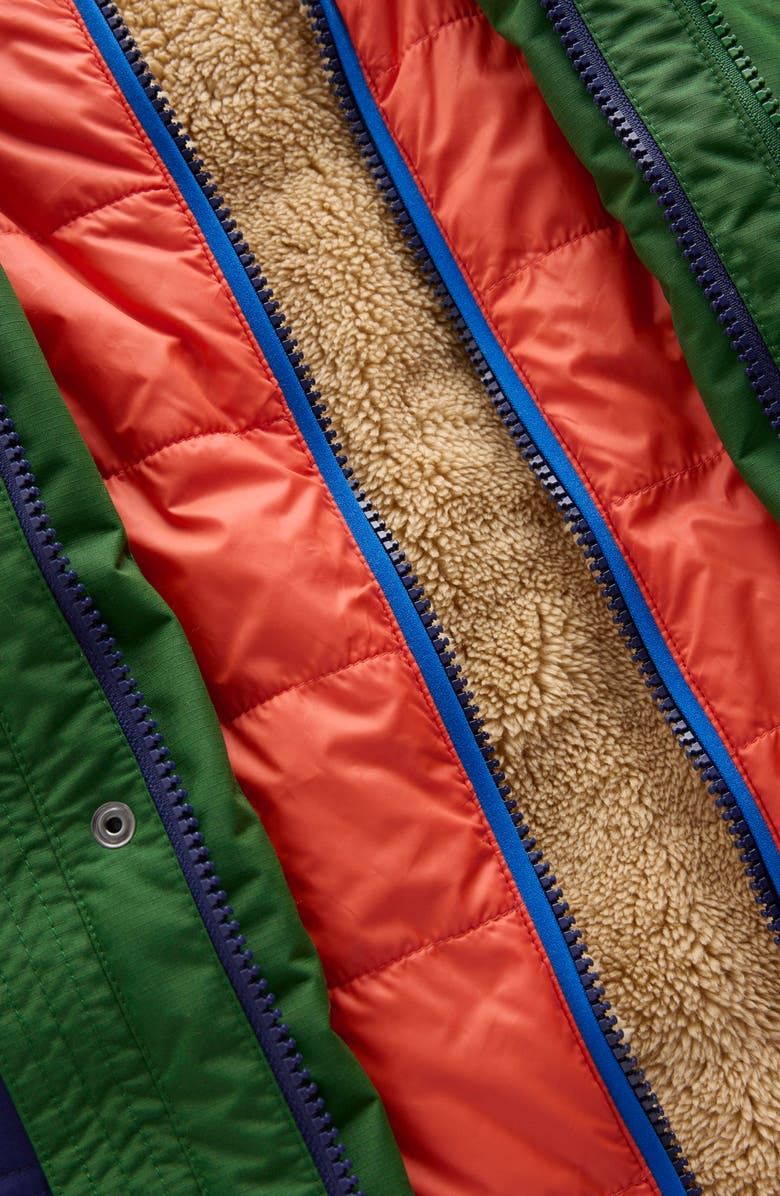 Boden Kids' 4-in-1 Waterproof Jacket, Alternate, color, Blue/ Green Colourblock