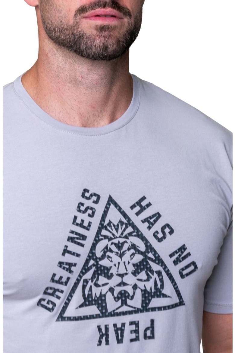 Greatness Triangle Stretch Cotton Graphic T-Shirt, Alternate, color, WHITE