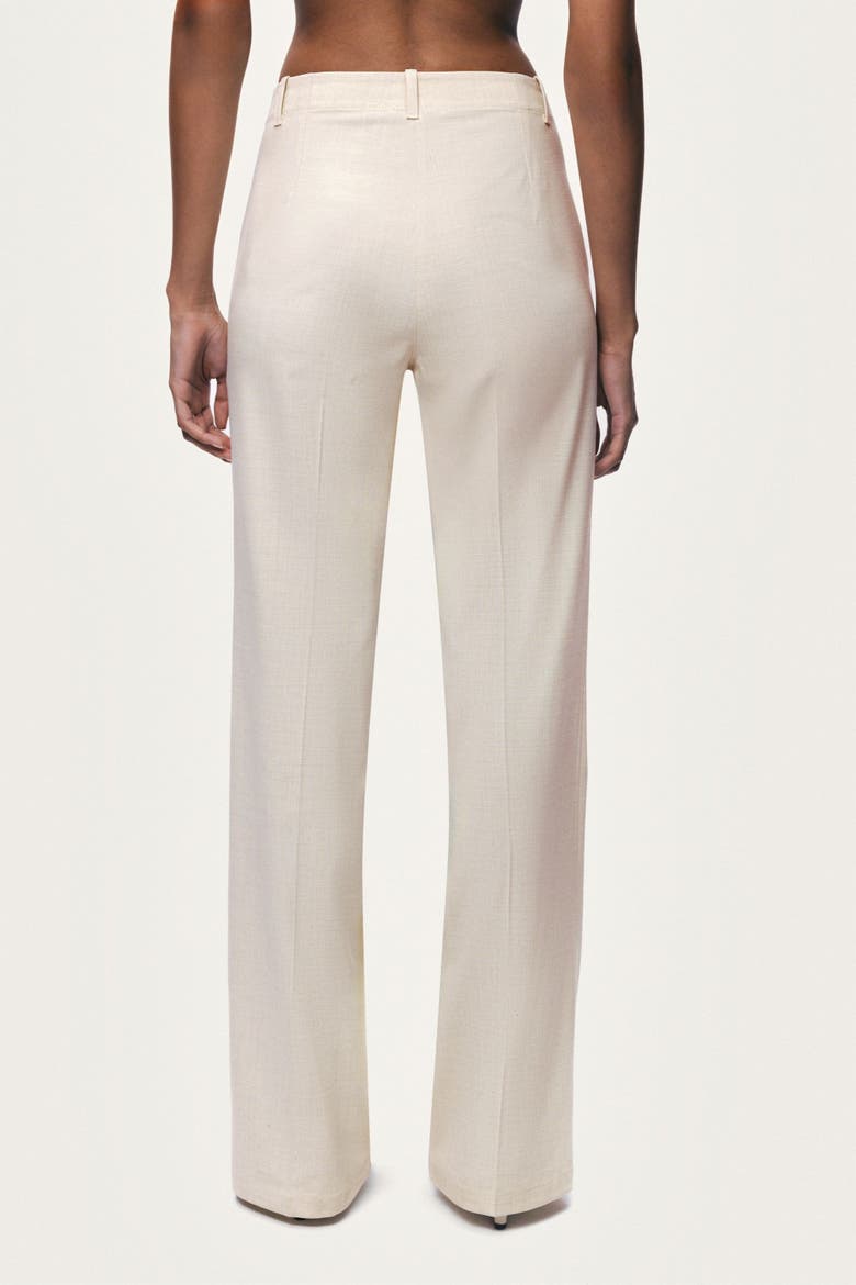 Straight Leg Trousers, Alternate, color, Ivory