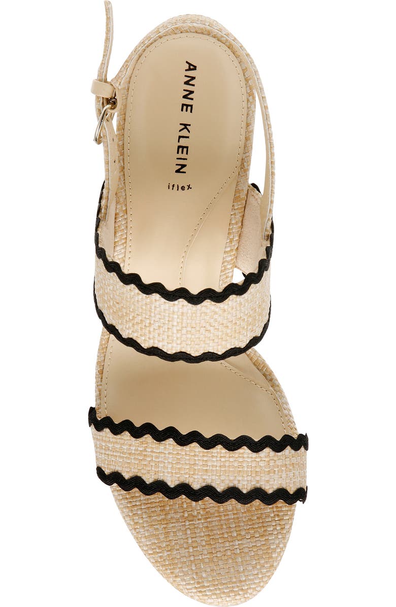 Anne Klein Raine Raffia Slingback Sandal, Alternate, color,