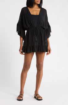 Amalia Lace Trim Cover-Up Dress
